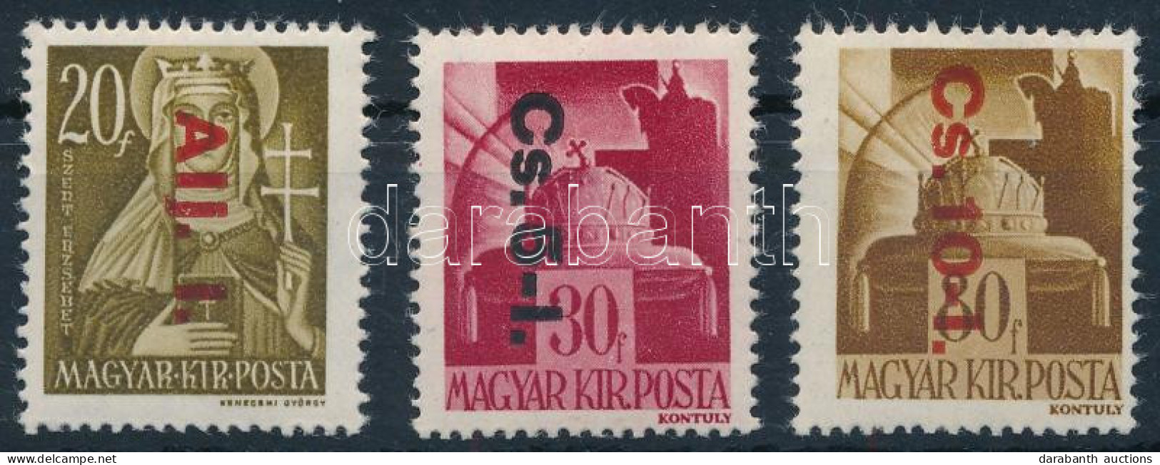 **, * 1946 Betűs Alj.I., *Cs.5-I., Cs.10-I. / Mi 857 I, *860, 861 - Sonstige & Ohne Zuordnung