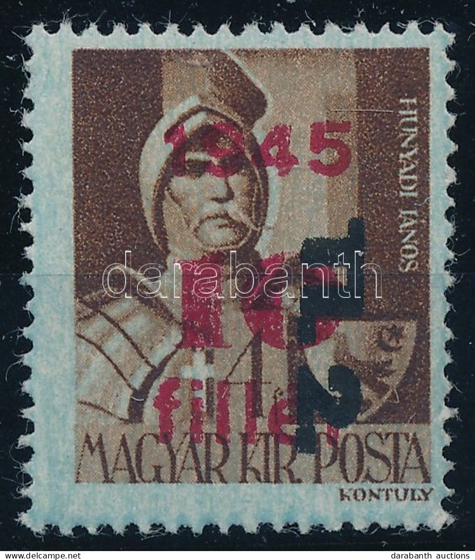 ** 1946 Betűs Tl.2./10f/4f Kettős Felülnyomással (25.000) / Mi 866 With Double Overprint - Autres & Non Classés