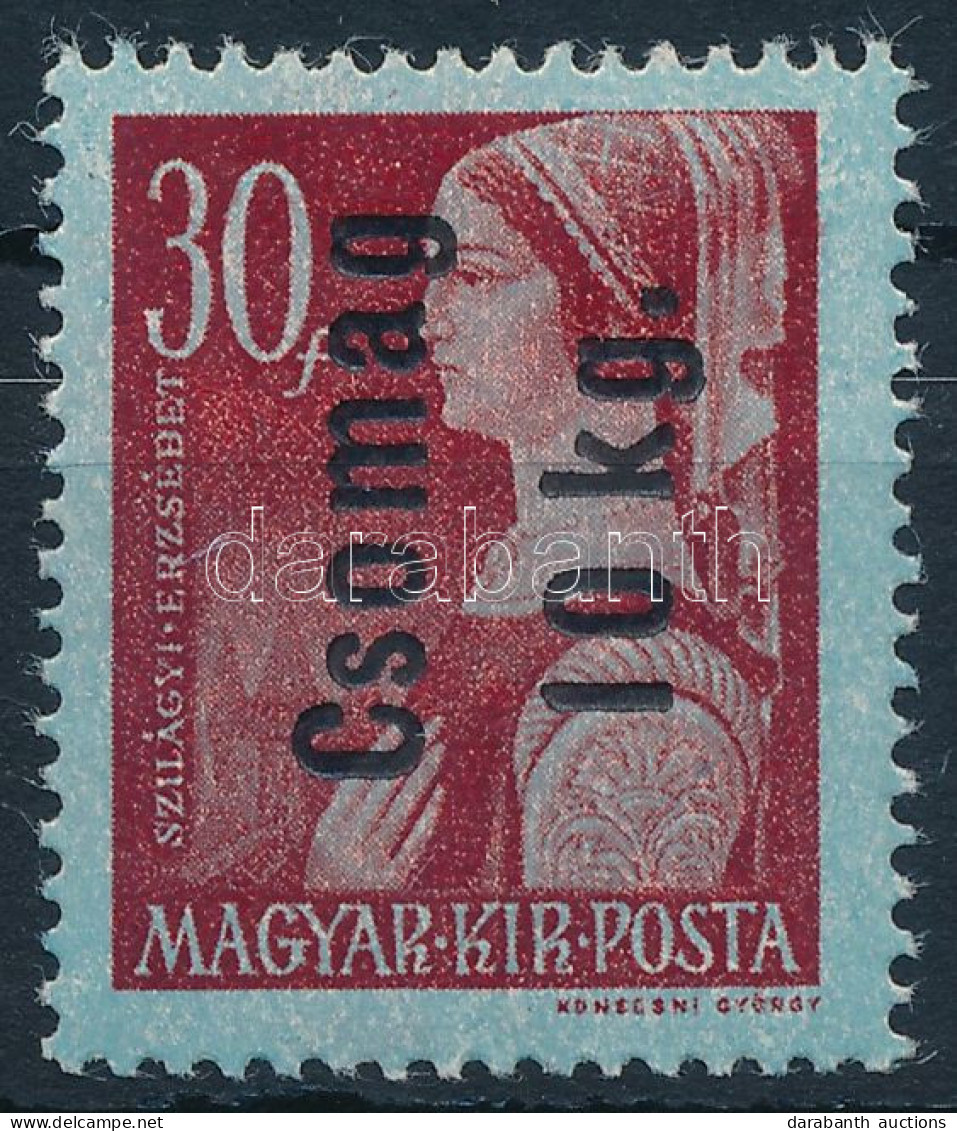 ** 1946 Betűs Csomag 10kg/30f Fordított Felülnyomással / Mi 877 With Inverted Overprint - Other & Unclassified