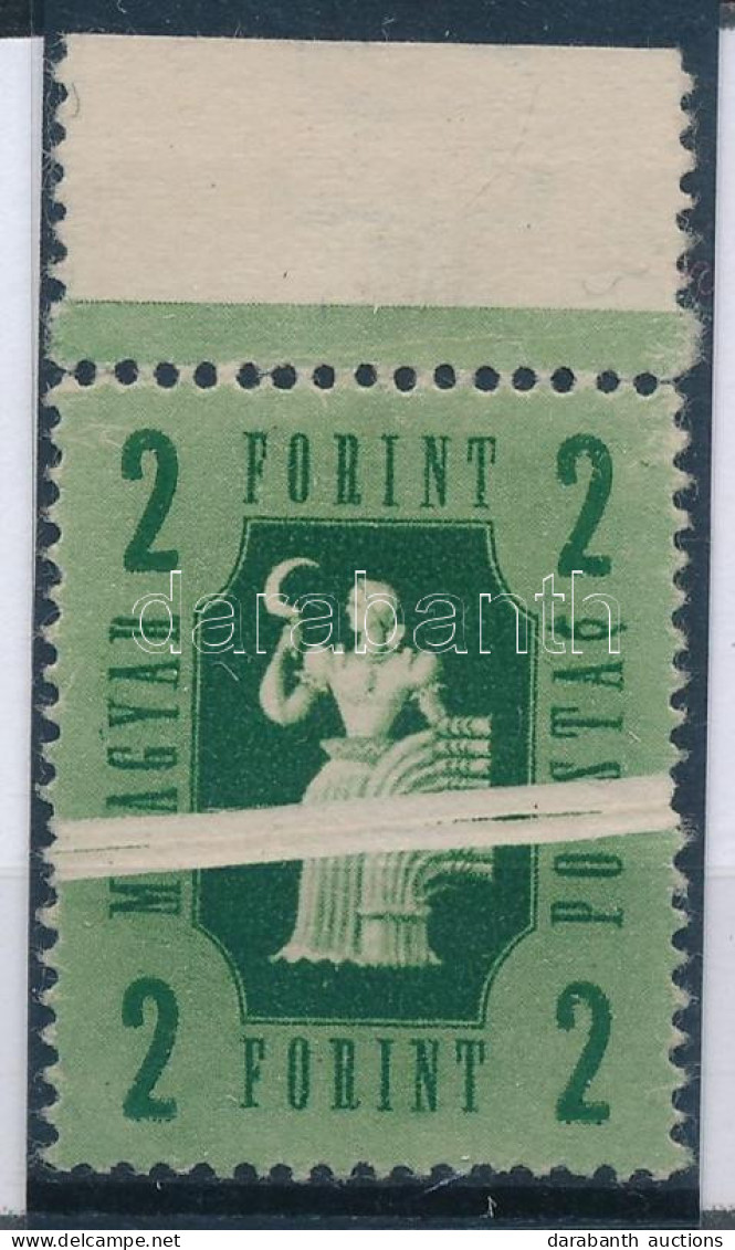 (*) 1946 Forint-fillér 2Ft óriási Papírránccal / Mi 956 With Large Paper Crease - Sonstige & Ohne Zuordnung