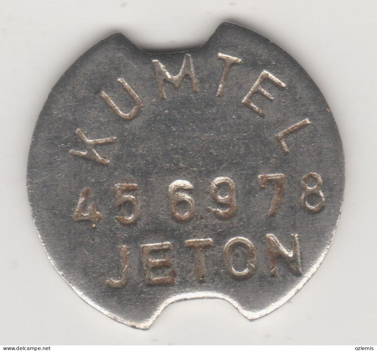 TURQUIE,TURKEI,TURKEY KUMTEL TELEPHONE  COATED IRON  TOKENS -24,6 MM. - Otros & Sin Clasificación