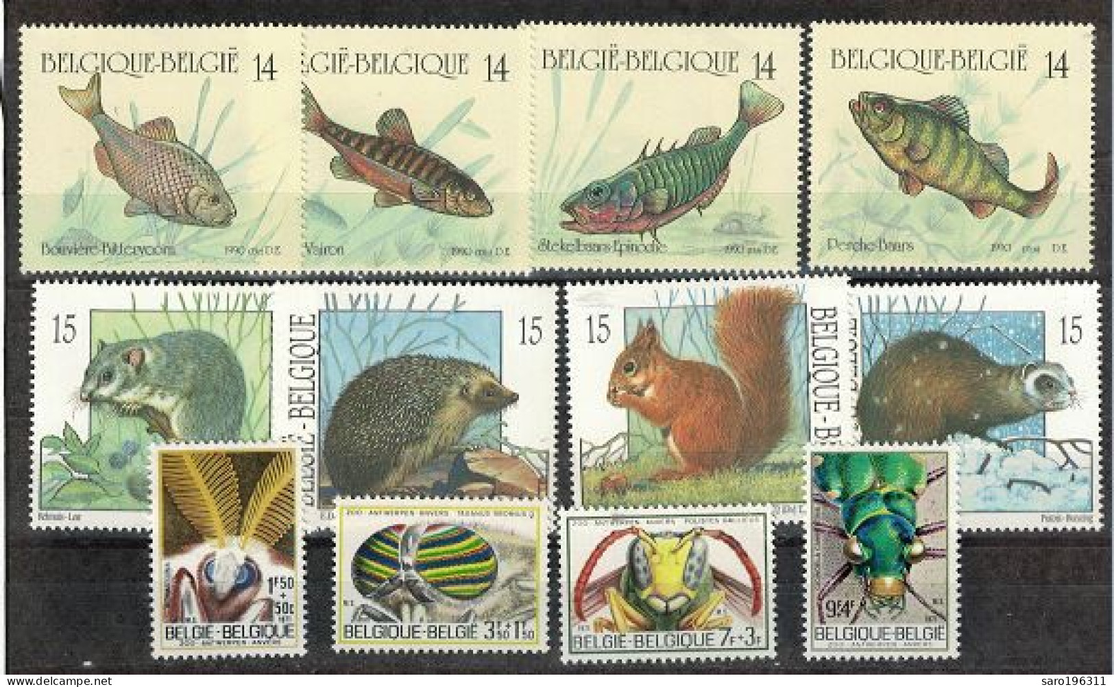 - 50 %  SOUS FACIALE /  LOT  ANIMAUX ** / MNH  734 FB  à - 50 % =  367 FB = 9,10 Euro  ( 4 Scan ) - Collections