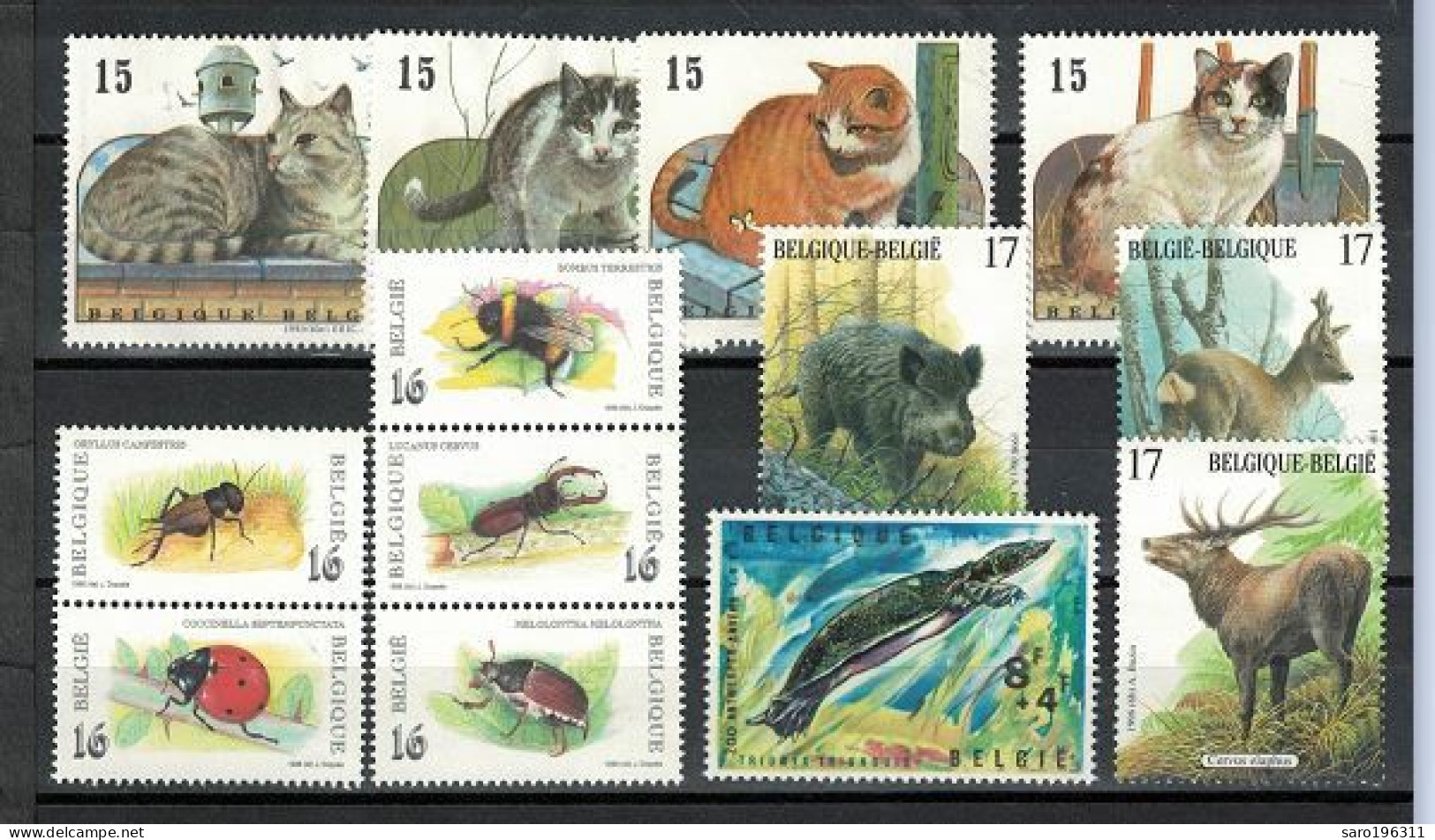 - 50 %  SOUS FACIALE /  LOT  ANIMAUX ** / MNH  734 FB  à - 50 % =  367 FB = 9,10 Euro  ( 4 Scan ) - Sammlungen