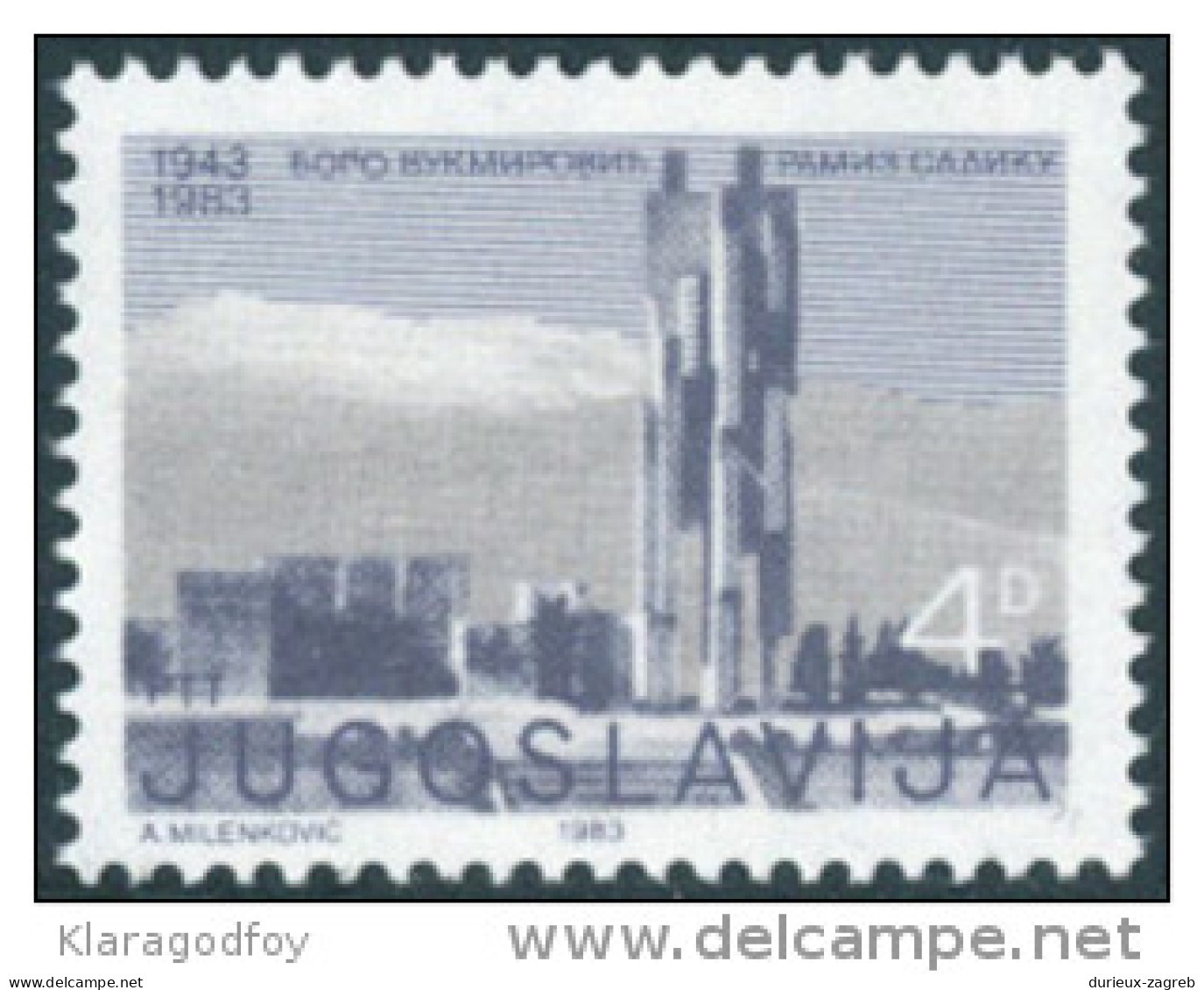 Yugoslavia 1983 Boro Vukmirovic - Ramiz Sadiku MiNr 1983 MNH - Ungebraucht