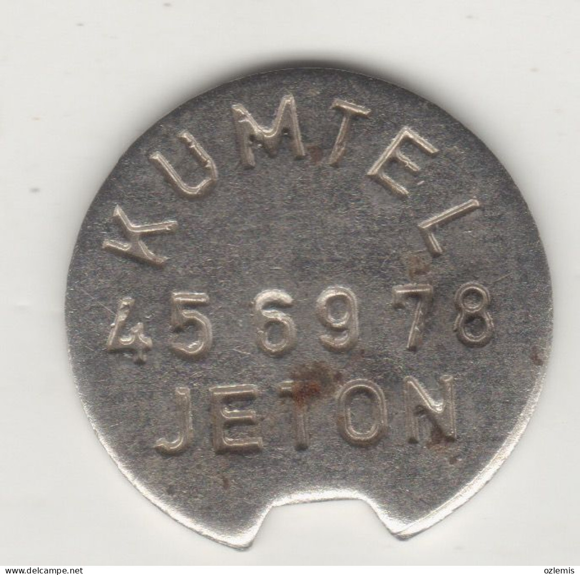 TURQUIE,TURKEI,TURKEY KUMTEL TELEPHONE COATED IRON TOKENS -24,7 MM. - Autres & Non Classés