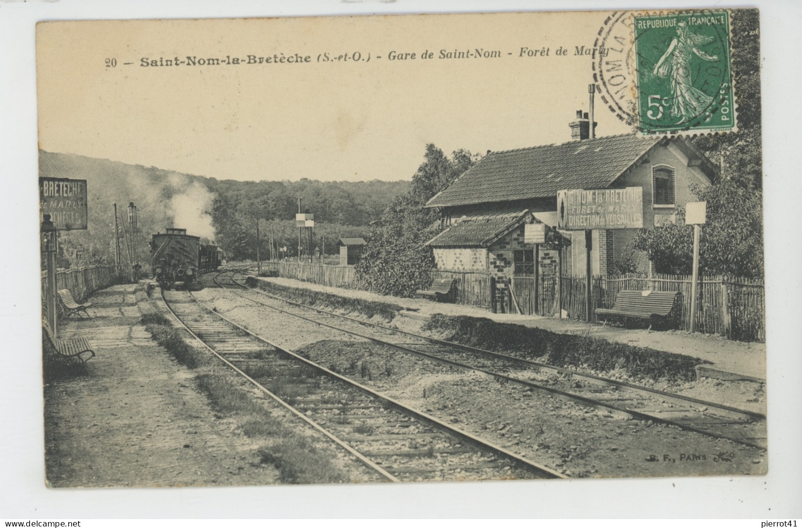 SAINT NOM LA BRETECHE - Gare De SAINT NOM - Forêt De MARLY (train ) - St. Nom La Breteche