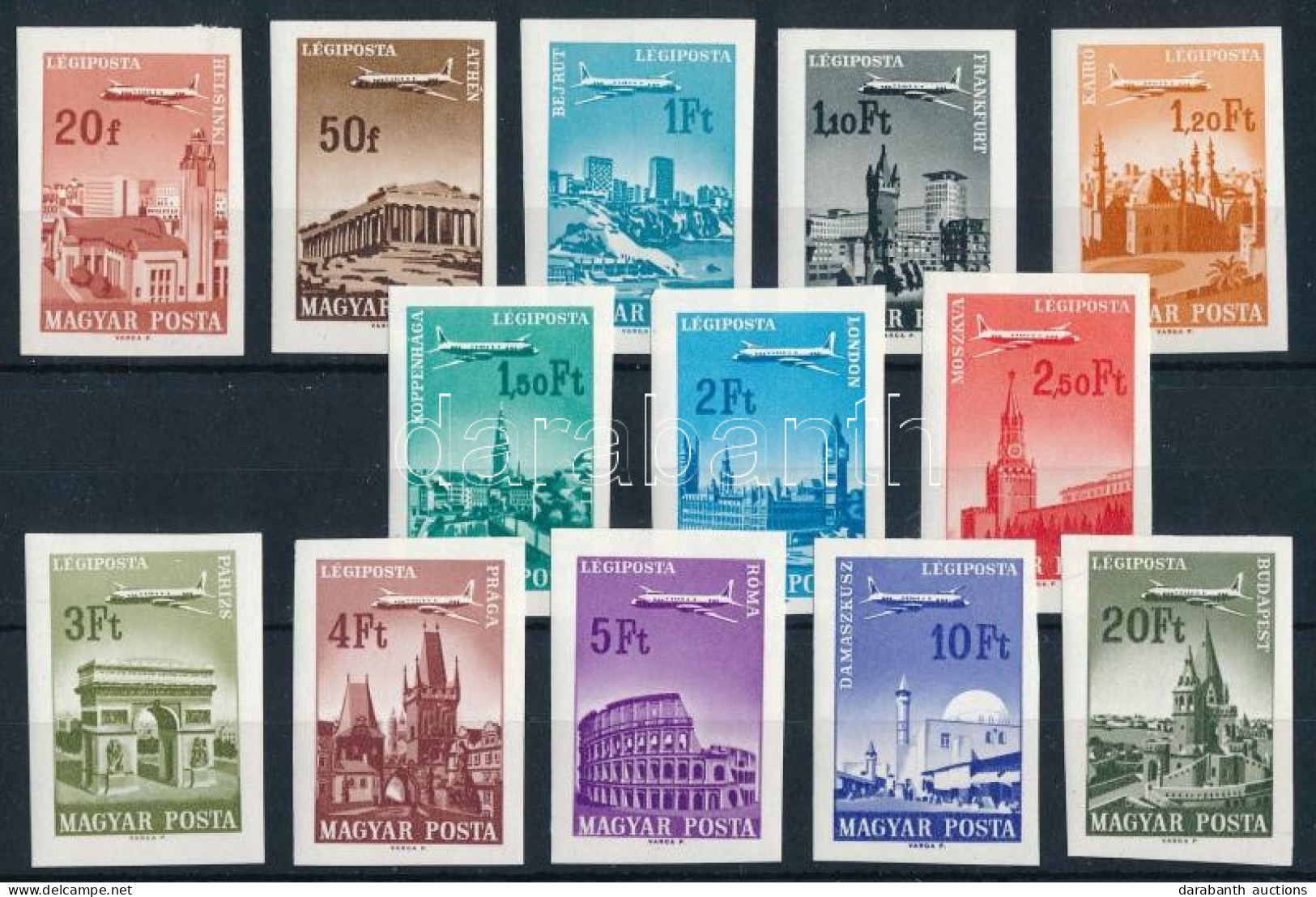 ** 1966 Repülő Vágott Sor (20.000) / Mi 2280-2290 + 2315-2316 Imperforate Set - Sonstige & Ohne Zuordnung