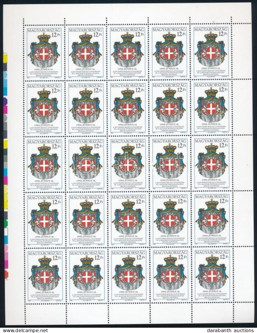 ** 1991 A Szuverén Máltai Lovagrend Címere Teljes ív / Mi 4164 Complete Sheet - Andere & Zonder Classificatie