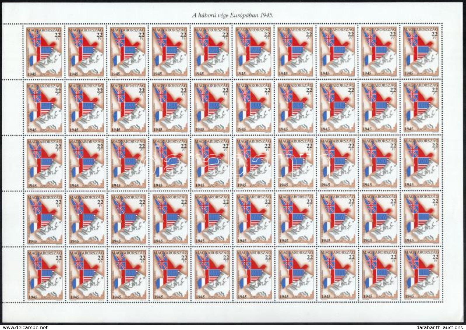 ** 1995 Europa CEPT: 50 éve ért Véget A Háború Európában Hajtatlan Teljes ív / Mi 4342 Complete Sheet - Andere & Zonder Classificatie