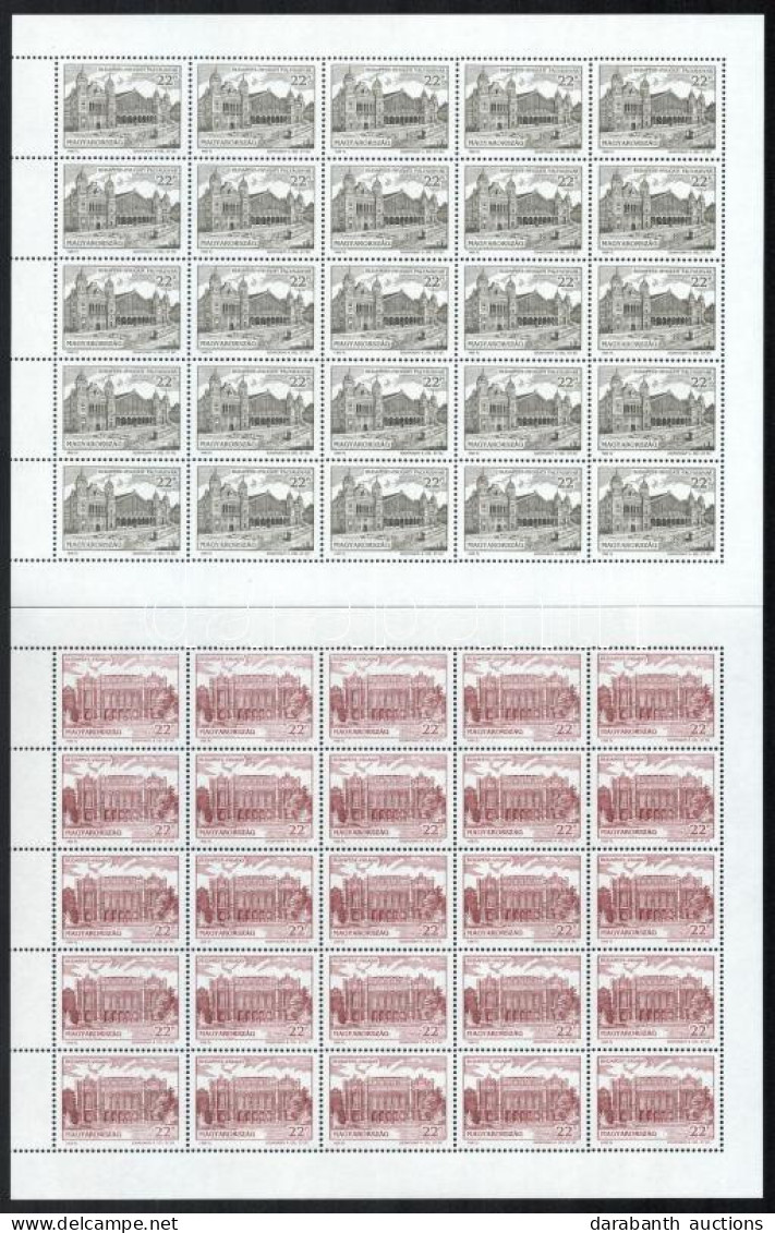 ** 1995 Budapest Nevezetességei Teljes ívsor / Mi 4362-4363 Complete Sheets - Altri & Non Classificati