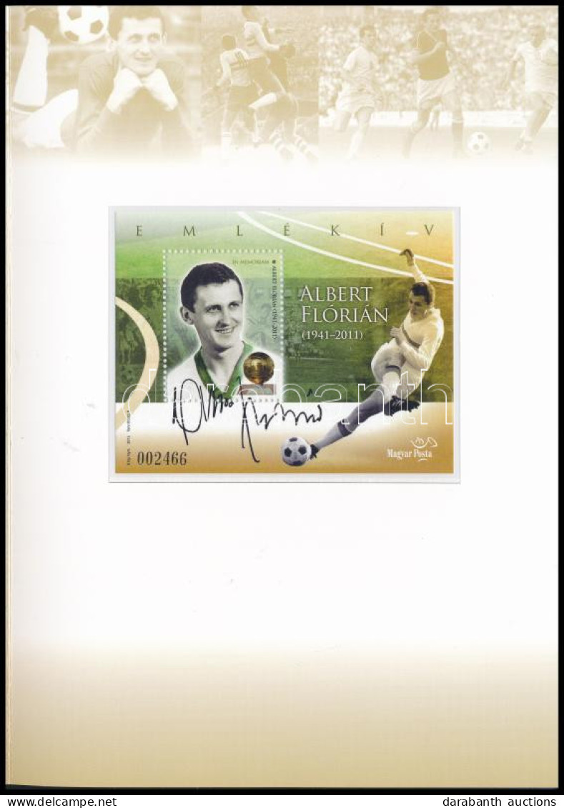 ** 2012 Albert Flórián Emlékív Alkalmi Tokban / Souvenir Sheet - Andere & Zonder Classificatie