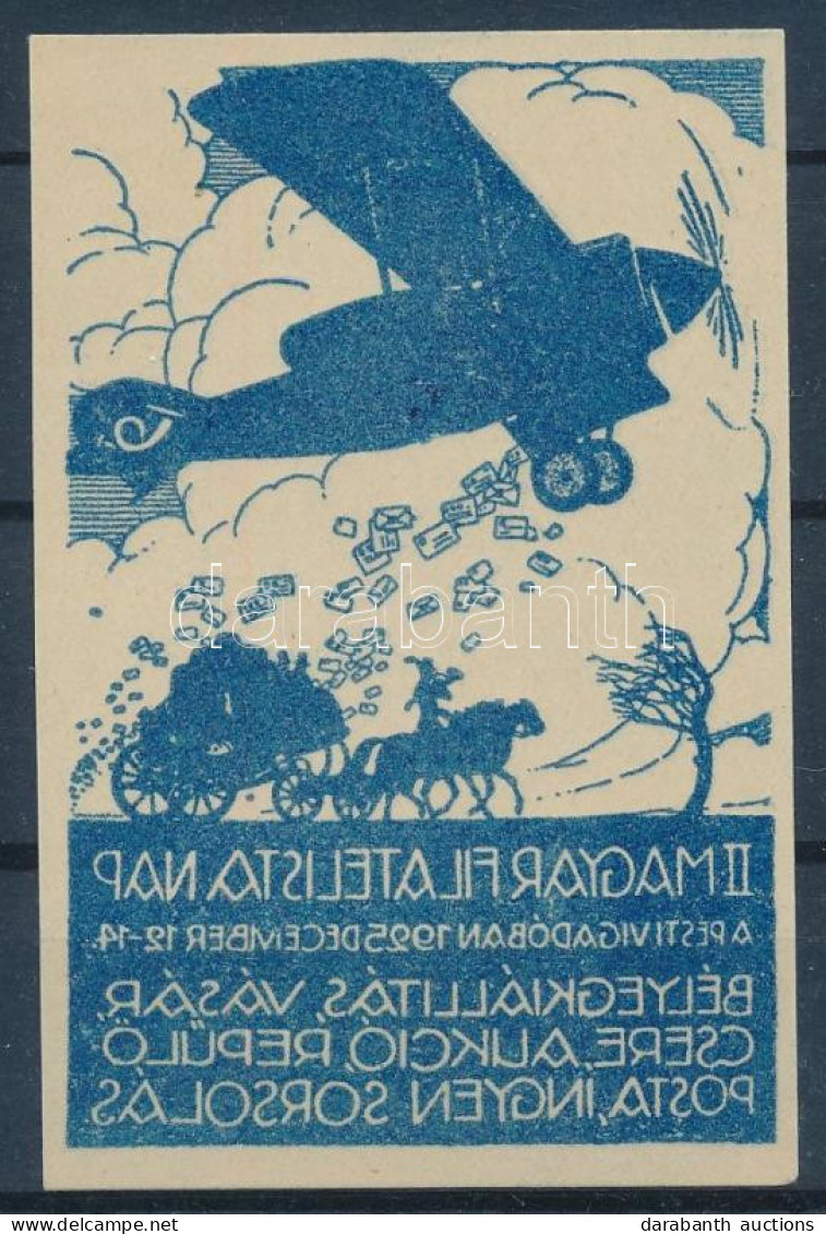 ** 1925/4a II. Magyar Filatelista Nap Emlékív Gépszínátnyomat (15.000+) / Souvenir Sheet With Machine Offset - Other & Unclassified