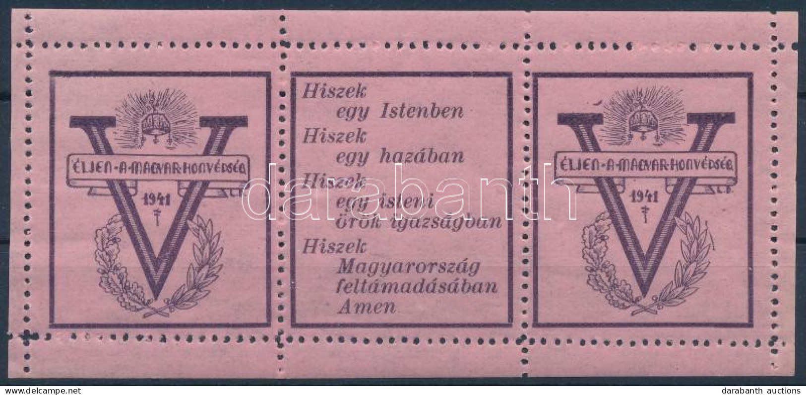 ** 1941/10bb Magyar Honvédség Emlékív (6.500) / Souvenir Sheet - Sonstige & Ohne Zuordnung
