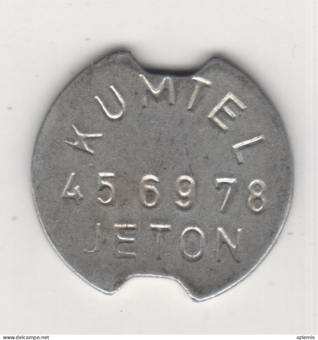 TURQUIE,TURKEI,TURKEY KUMTEL TELEPHONE  ALUMINUM TOKENS -24,6 MM. - Otros & Sin Clasificación