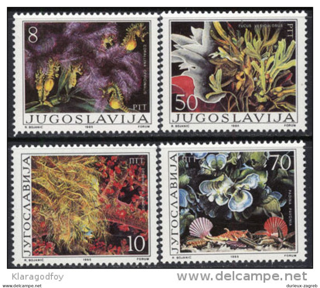 Yugoslavia 1985 Flora - Algae MiNr 2121-2124 MNH - Ungebraucht