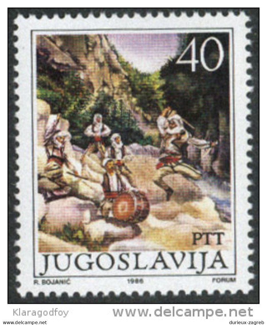 Yugoslavia 1986 Folk Dance - Rugovo MiNr 2189 MNH - Neufs