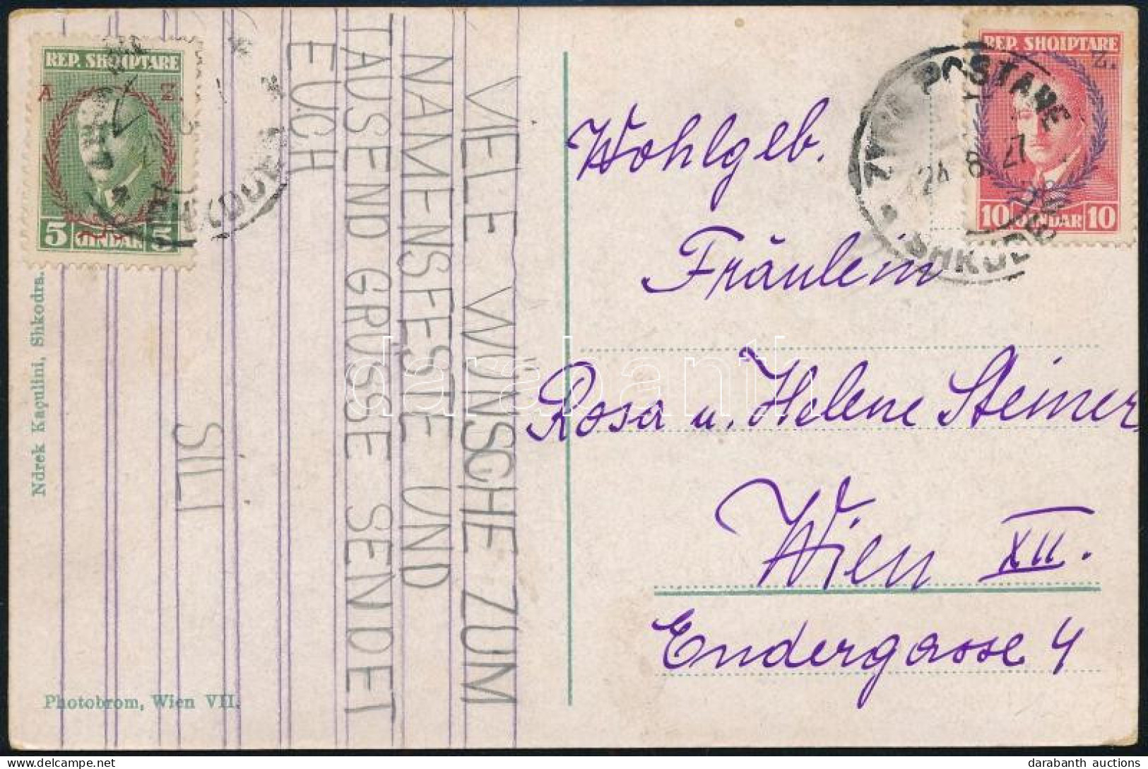 1927 Képeslap Bécsbe / Postcard To Vienna - Other & Unclassified