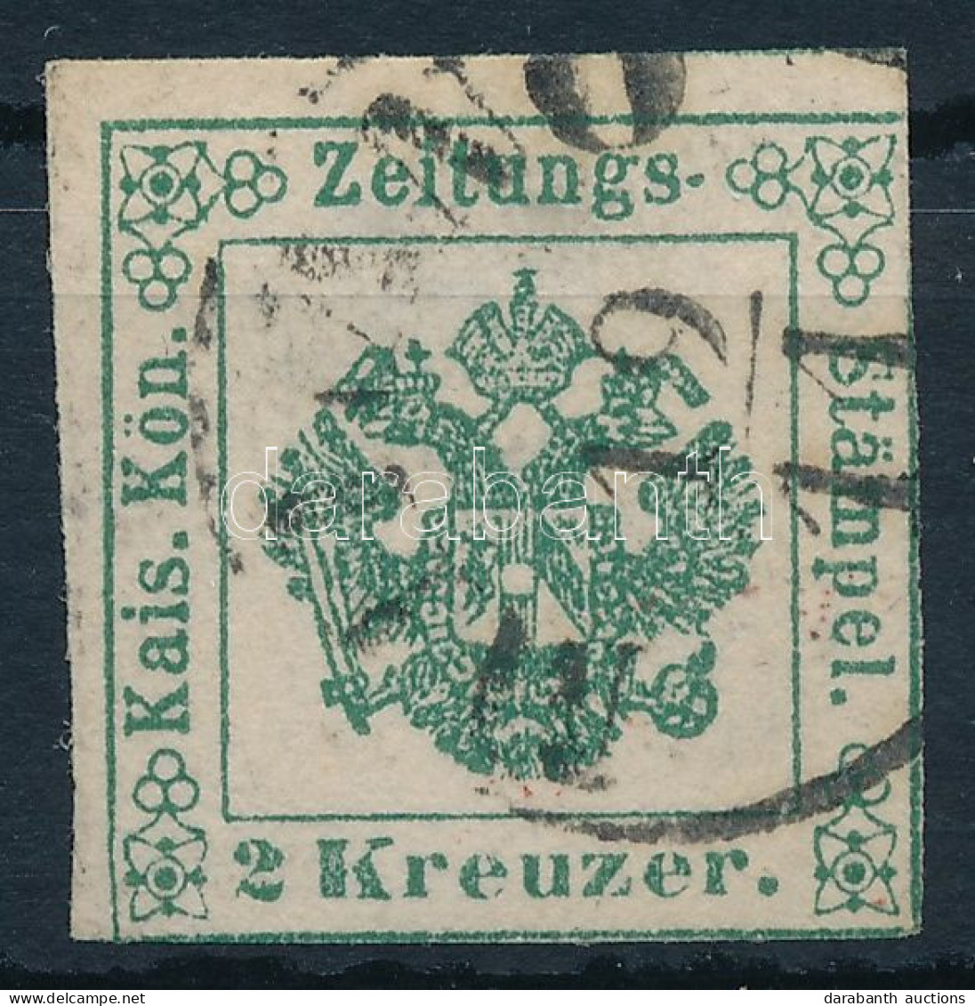 O 1853 Hírlapilleték Bélyeg 2kr / Newspaper Duty Stamp 2kr "MILANO" - Sonstige & Ohne Zuordnung