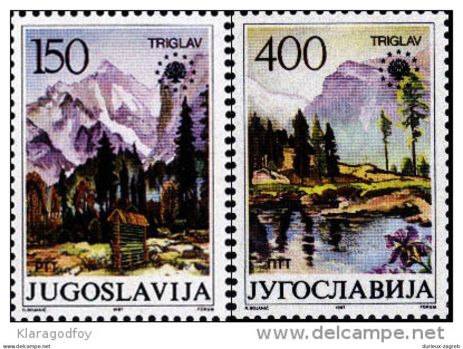 Yugoslavia 1987 European Nature Conservation MiNr 2211-2212 MNH - Neufs