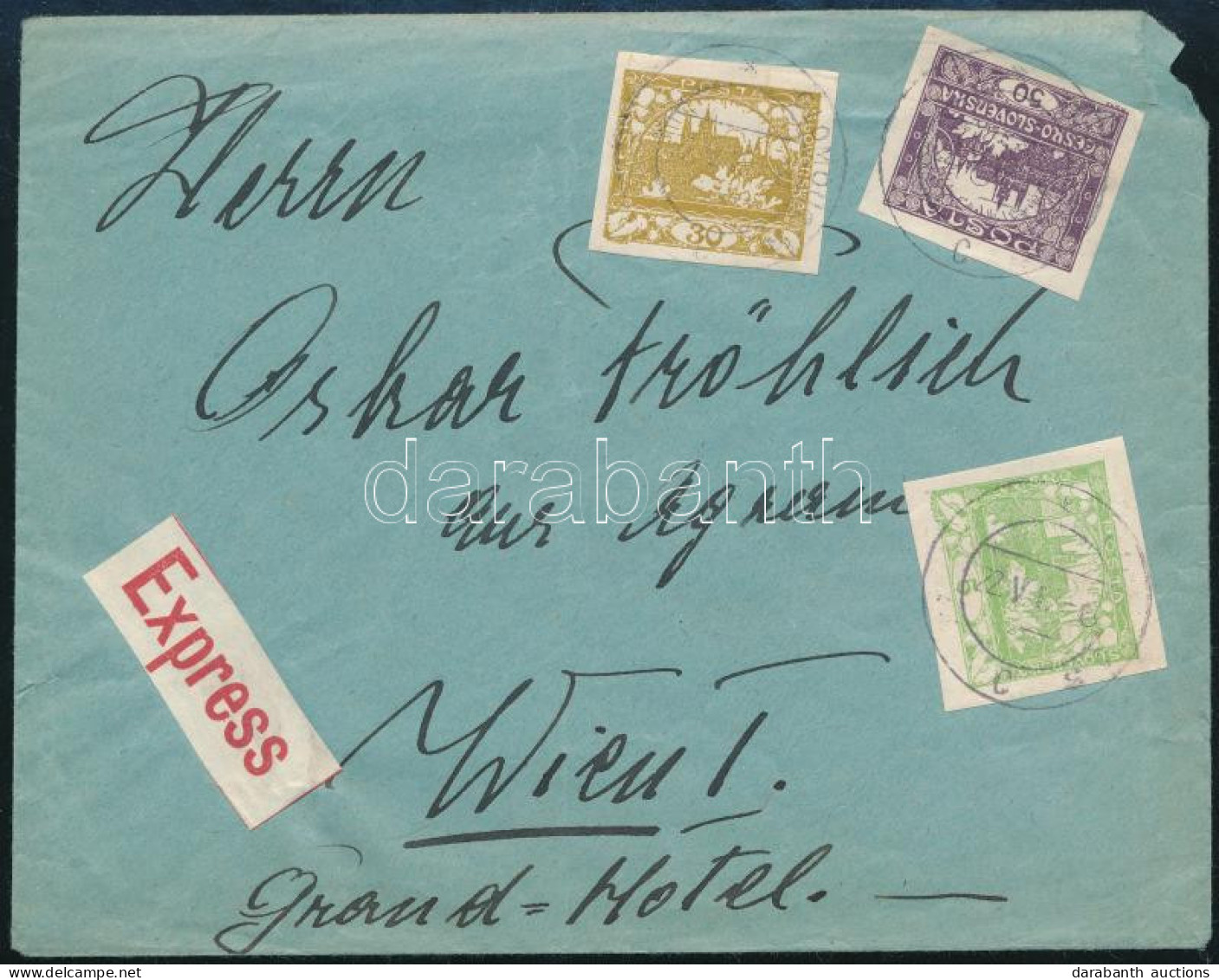 1919 Expressz Levél Bécsbe / Express Cover To Vienna - Other & Unclassified