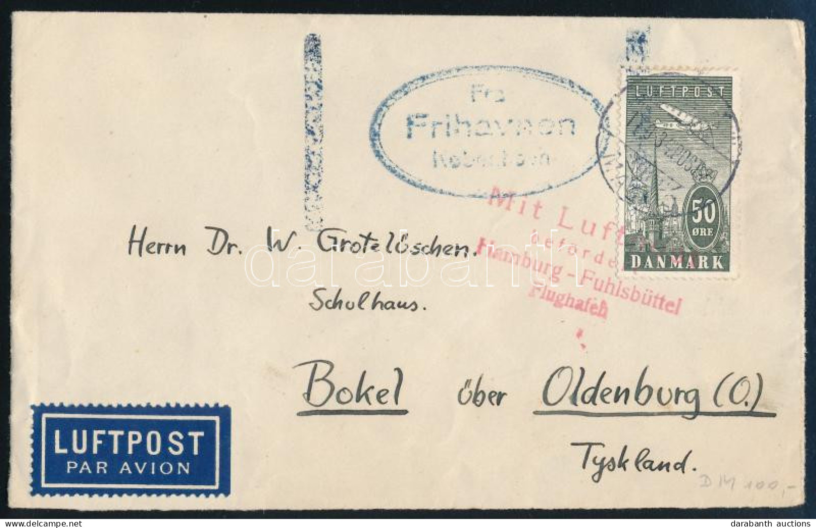 1934 Légi Levél Oldenburgba / Airmail Cover To Oldenburg - Autres & Non Classés