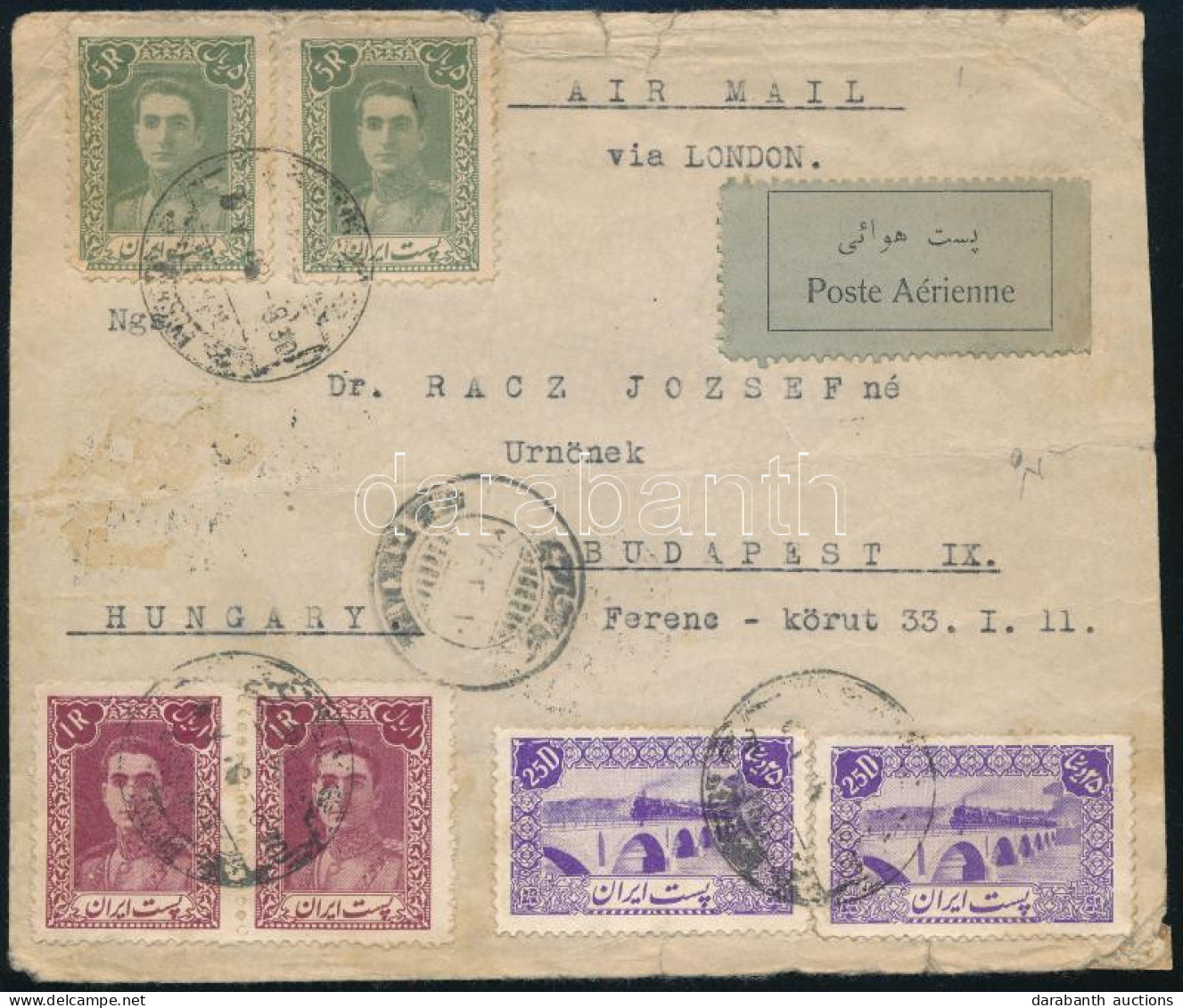 1948 Légi Levél Budapestre / Airmail Cover - Autres & Non Classés