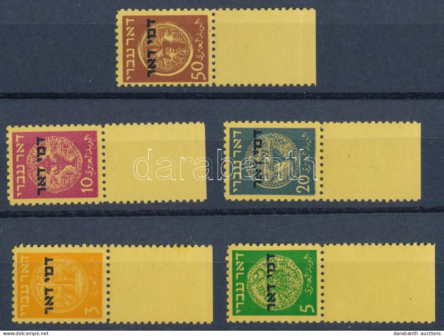 ** 1948 Portó Sor Tabbal Mi P 1-5 With Tab (Mi EUR 3.000,-) - Other & Unclassified