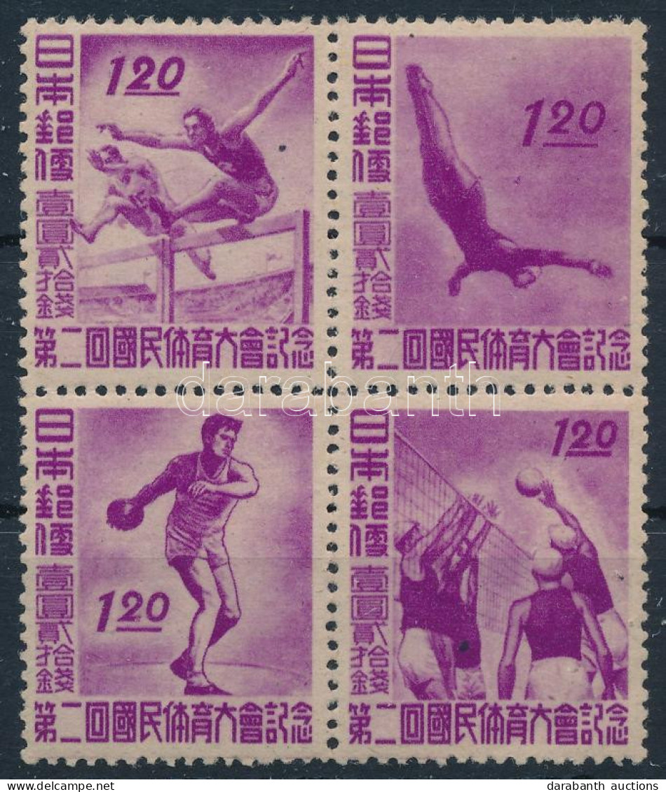 ** 1947 Sport Négyestömb Mi 384-387 Block Of 4 - Andere & Zonder Classificatie