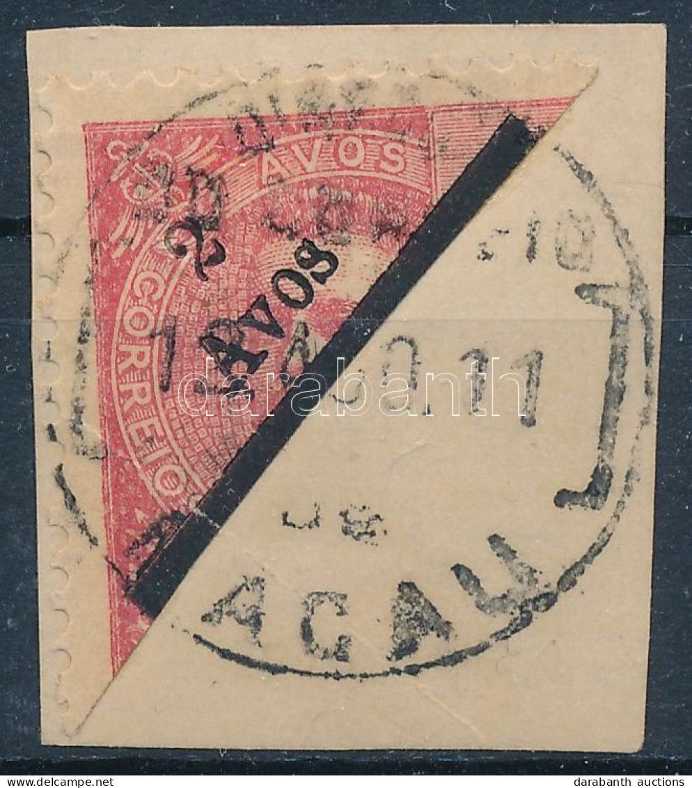 O 1911 Felezett Bélyeg / Bisected Stamp - Autres & Non Classés