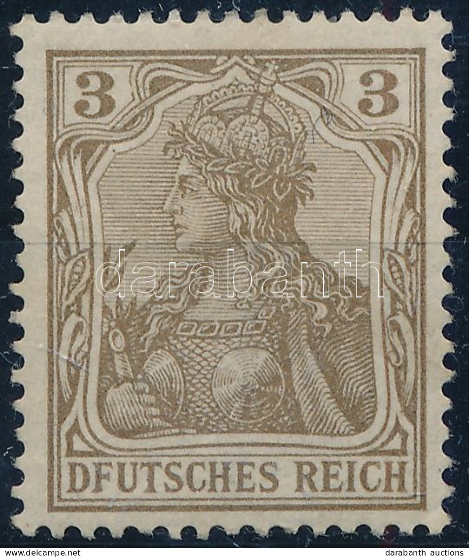 * 1902 3Pf "DFUTSCHES" Lemezhiba / Plate Flaw - Sonstige & Ohne Zuordnung