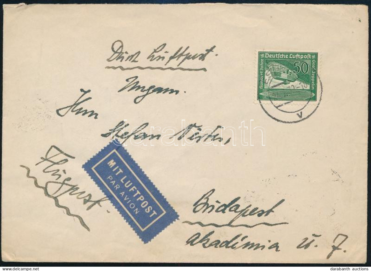 1939 Légi Levél / Airmail Cover - Other & Unclassified