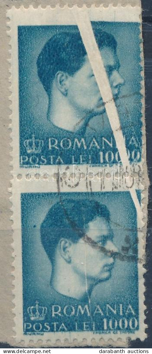 1947 I. Mihály 1000Lei Pár Papírránccal / With Paper Crease - Altri & Non Classificati
