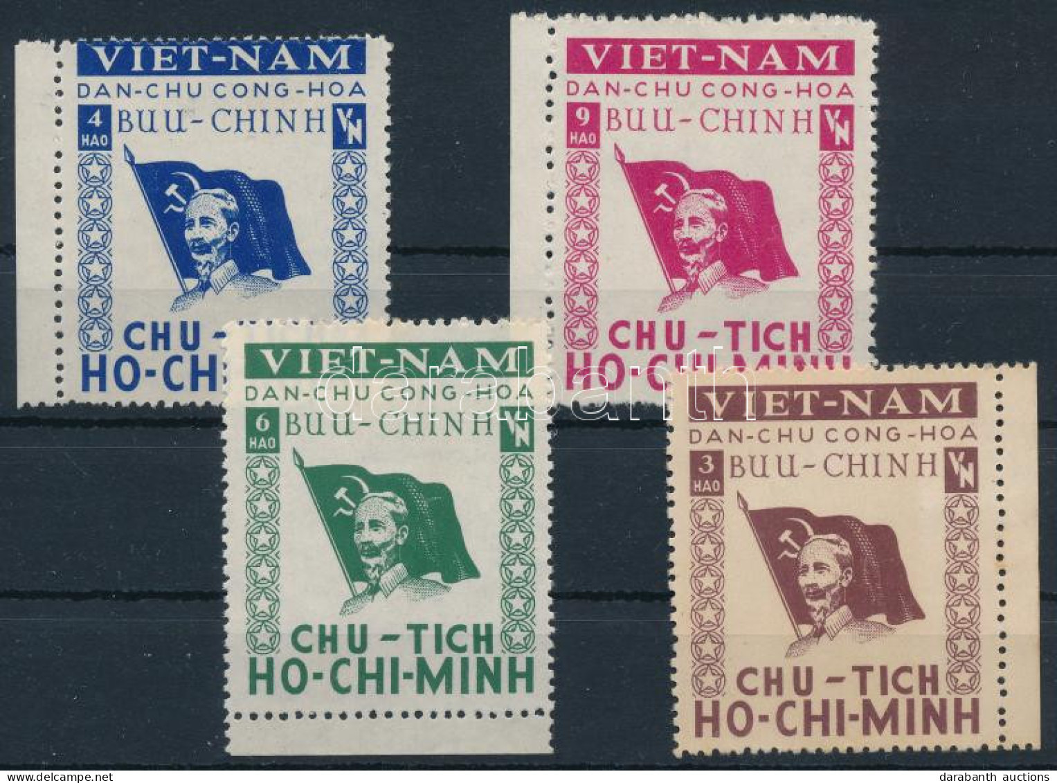 (*) ~1950 Ho Chi Minh Fogazott Sor, Kiadatlan / Unissued - Sonstige & Ohne Zuordnung