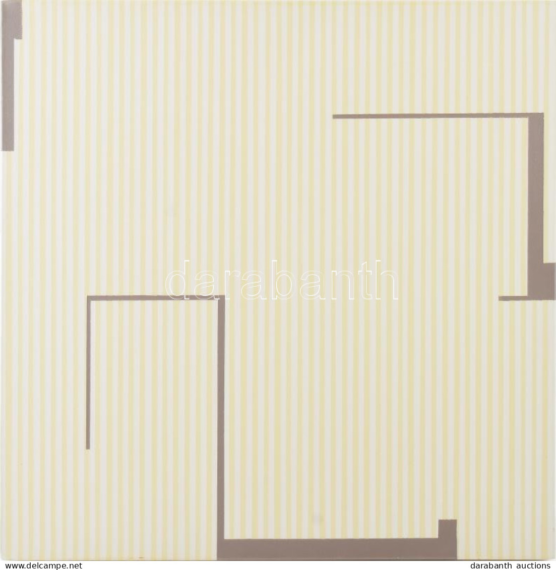 Halmi-Horváth István (1973-): Architekton B/II., 2007. Akril, Vászon, Jelzett A Hátoldalán. 50×50 Cm / Acrylic On Canvas - Other & Unclassified