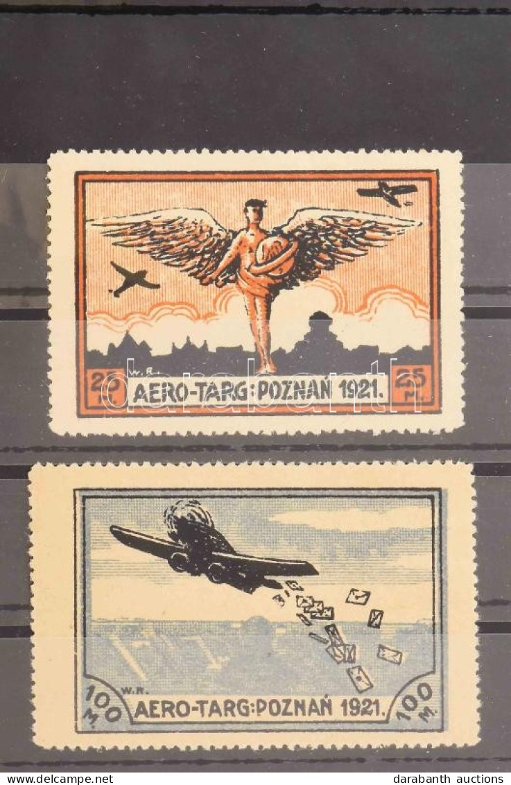 **, * 1921 2 Klf Aero-Targ Poznan Félhivatalos Repülő Bélyeg / Mi I-II - Non Classés