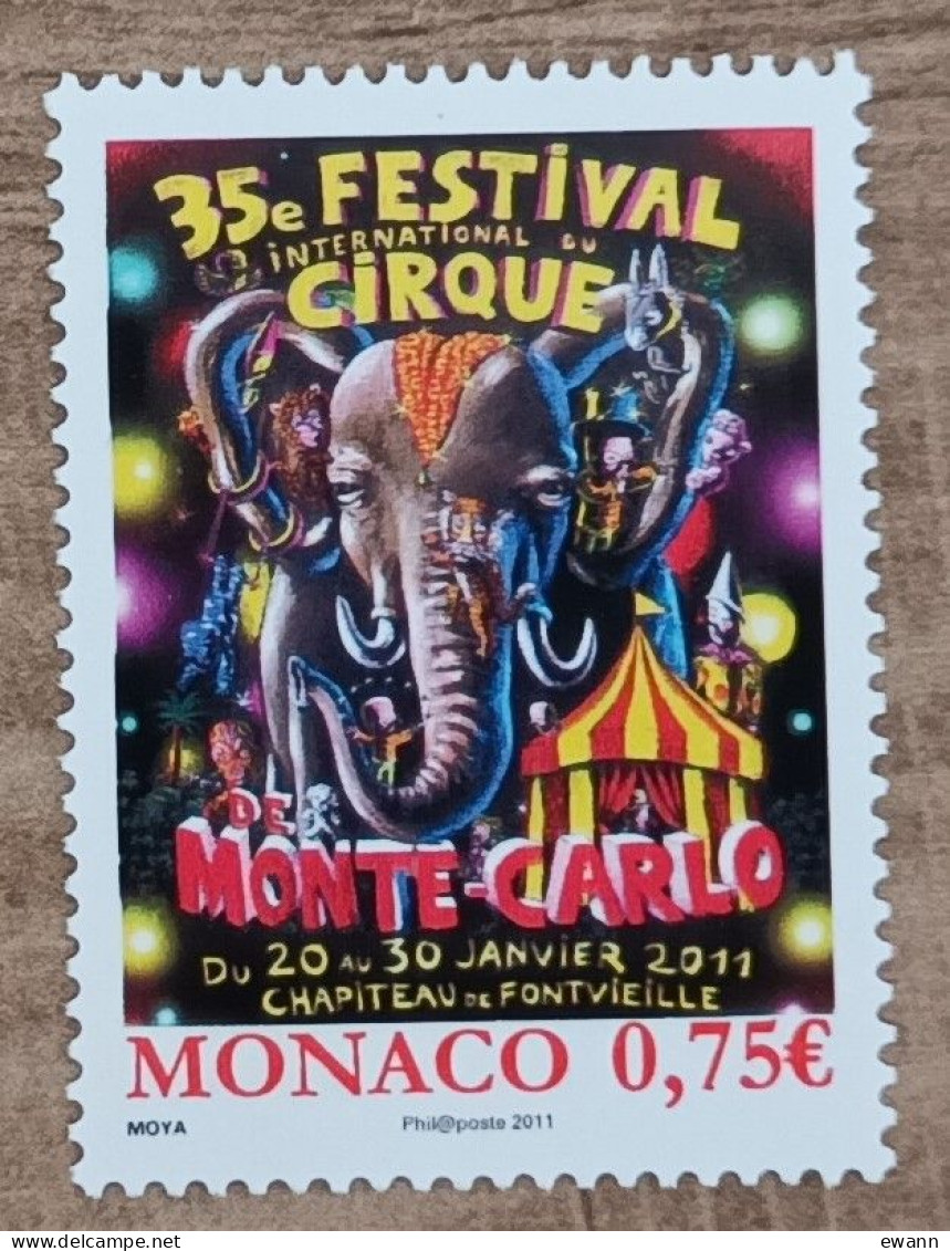 Monaco - YT N°2756 - Festival International Du Cirque De Monte Carlo - 2010 - Neuf - Unused Stamps