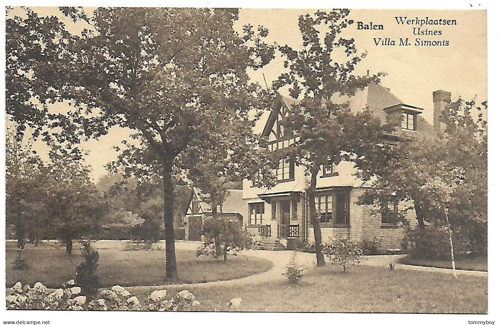 CPA Balen, Werkplaatsen, Villa M. Simonis - Balen