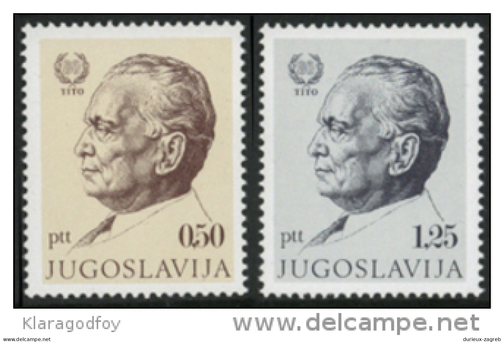 Yugoslavia 1972 Josip Broz Tito MiNr 1466-1467 MNH - Unused Stamps
