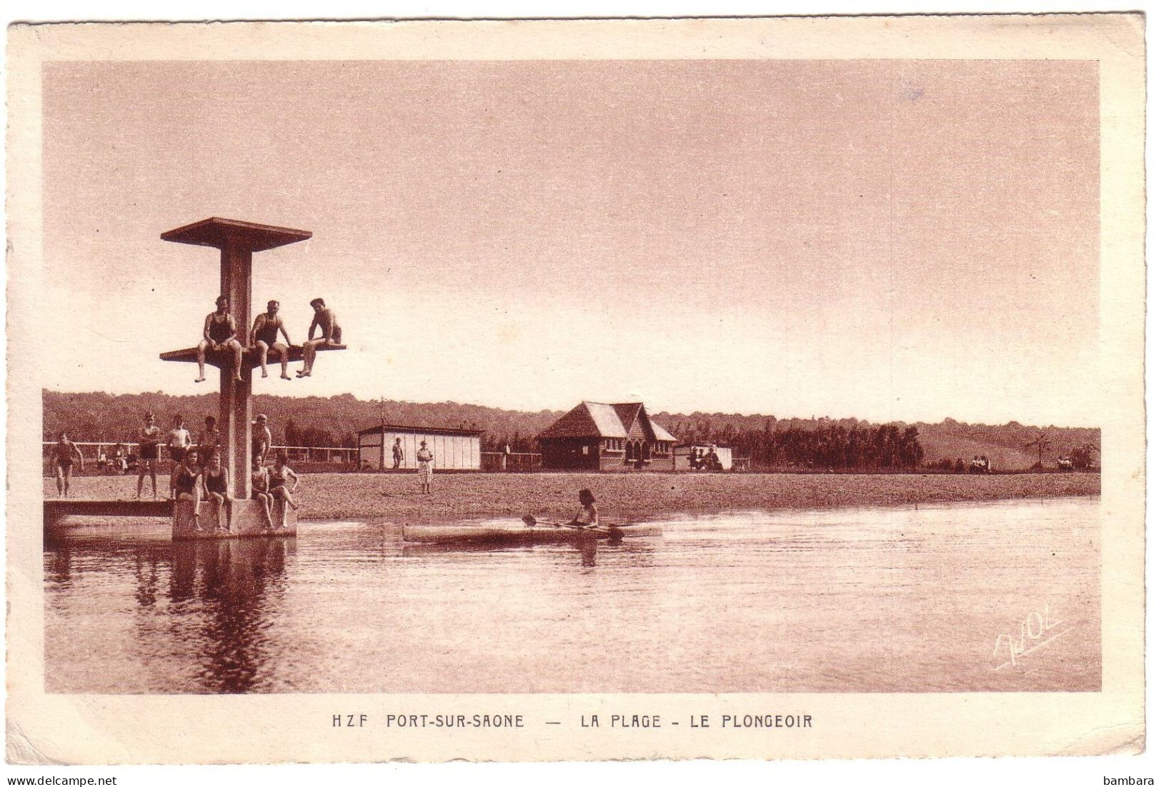 PORT SUR SAONE - La Plage - Le Plongeoir. - Port-sur-Saône
