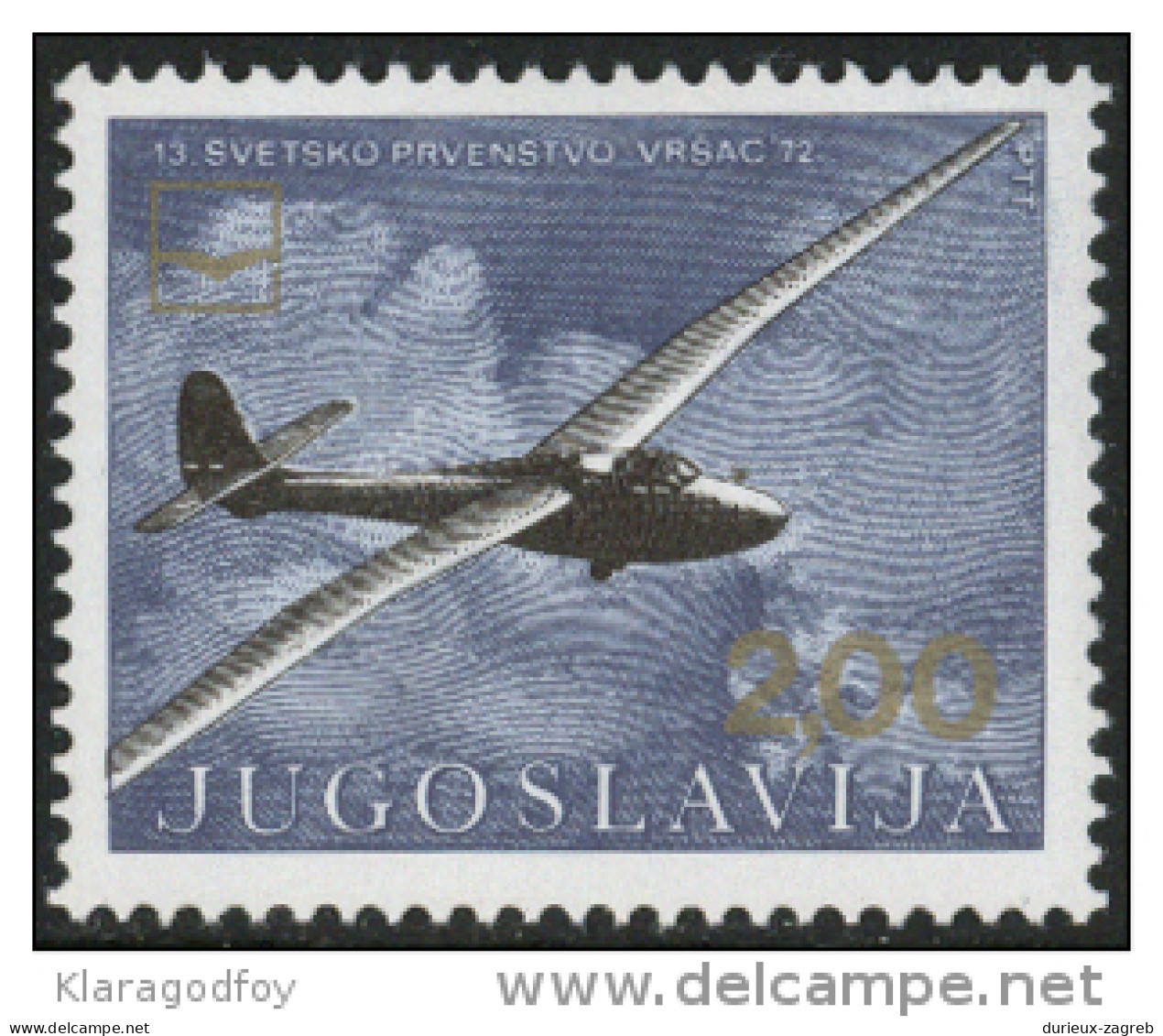 Yugoslavia 1972 Airplane MiNr 1471 MNH - Ongebruikt