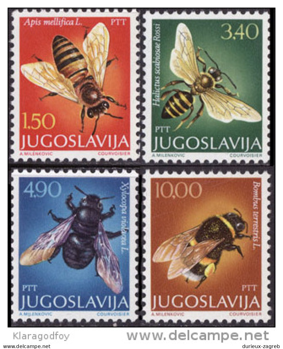 Yugoslavia 1978  Bees MiNr 1728-1731 MNH - Neufs