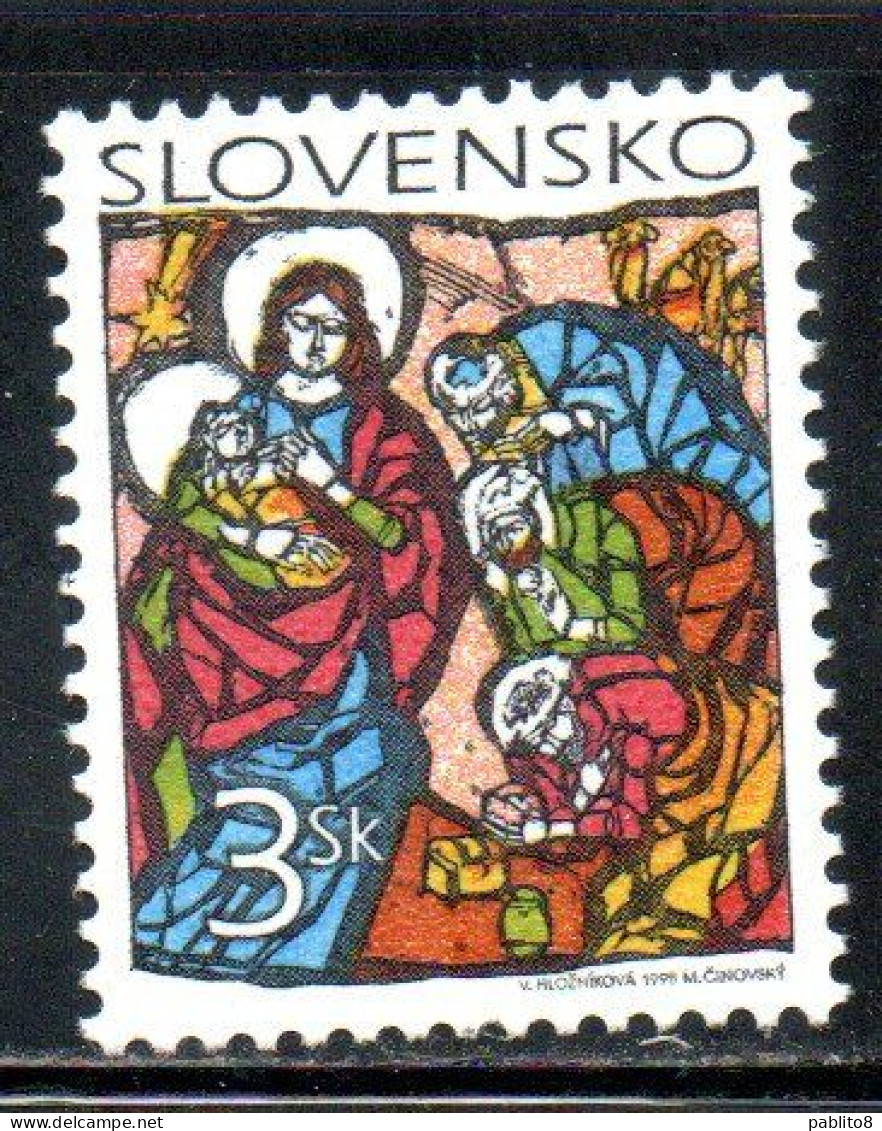 SLOVAKIA SLOVACCHIA SLOVENSKO 1998 CHRISTMAS NATALE NOEL WEIHNACHTEN NAVIDAD 3s MNH - Ungebraucht