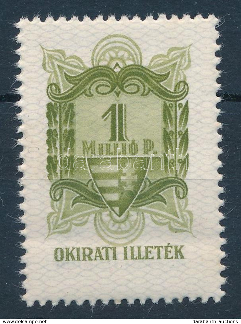 1945 1 Millió P Okirati Illetékbélyeg (80.000) - Unclassified