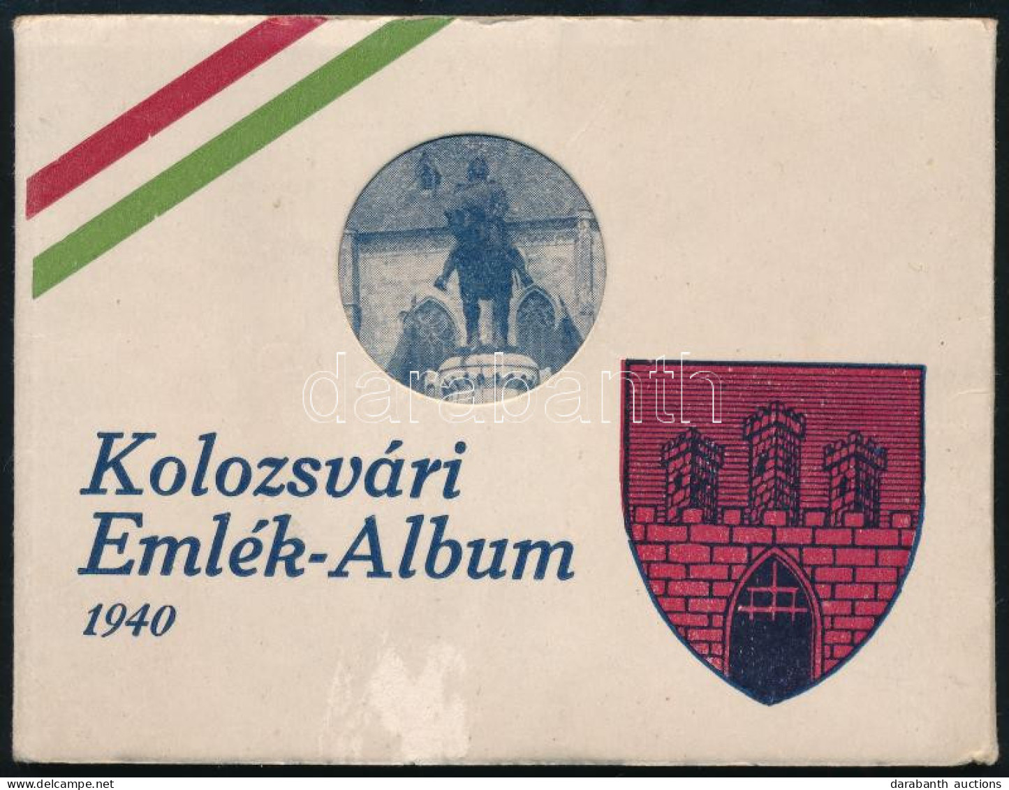 1940 Kolozsvári Emlékalbum, 10 Db Képet Tartalmazó Leporelló, Borítón Kis Sérüléssel - Non Classificati