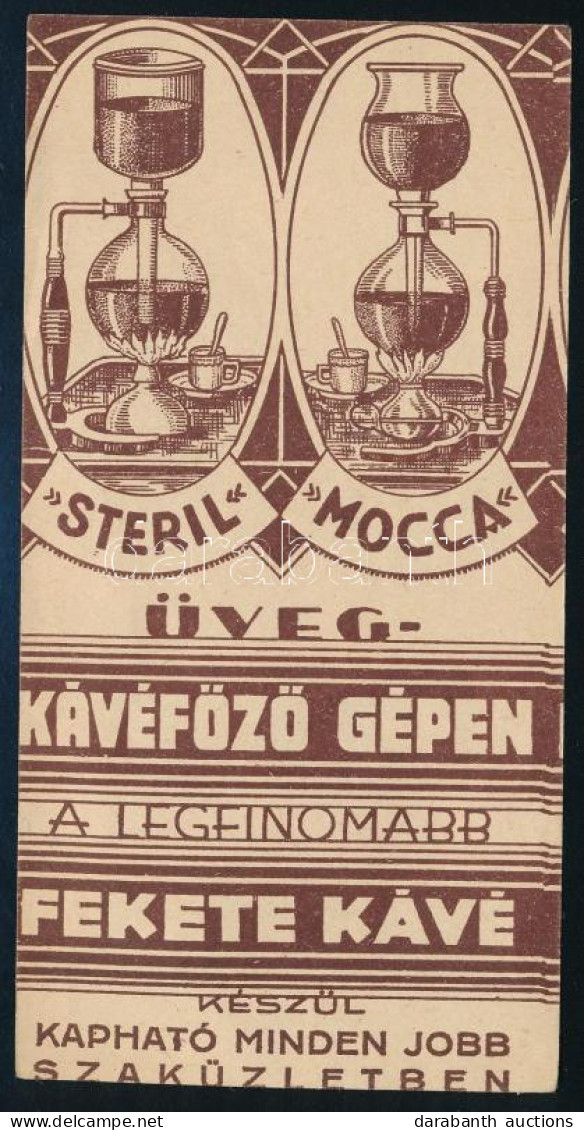 Cca 1920 Steril Mocca Kávé Számolócédula - Werbung