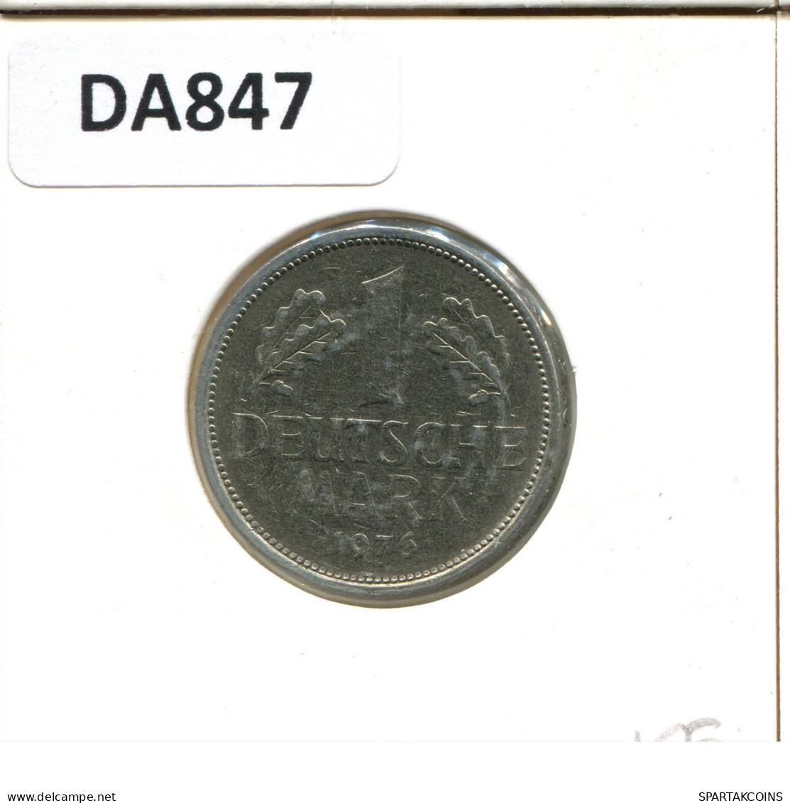 1 DM 1976 F WEST & UNIFIED GERMANY Coin #DA847.U.A - 1 Mark