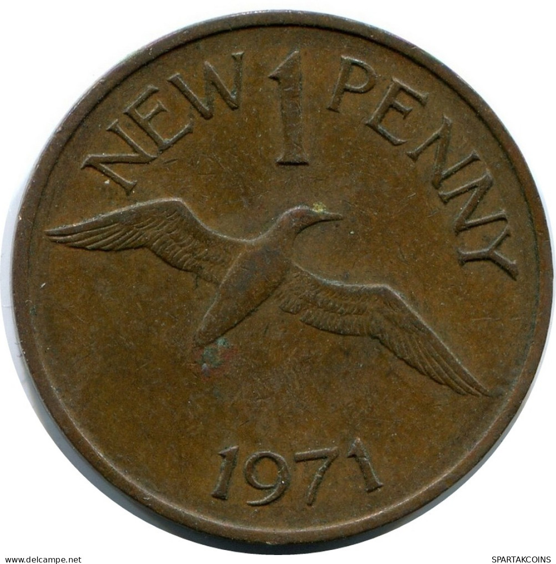 1 NEW PENNY 1971 GUERNSEY Münze #AX903.D.A - Guernesey