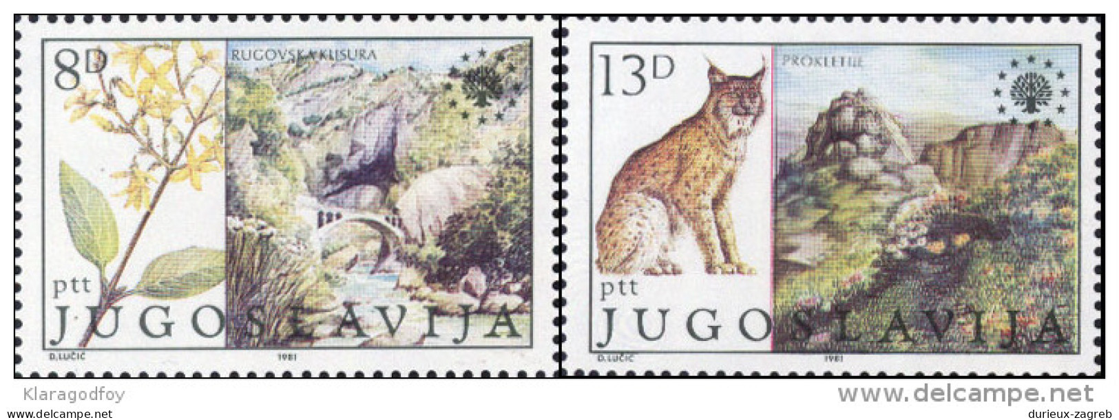 Yugoslavia 1981 European Nature Conservation MiNr 1908-1909 MNH - Ungebraucht