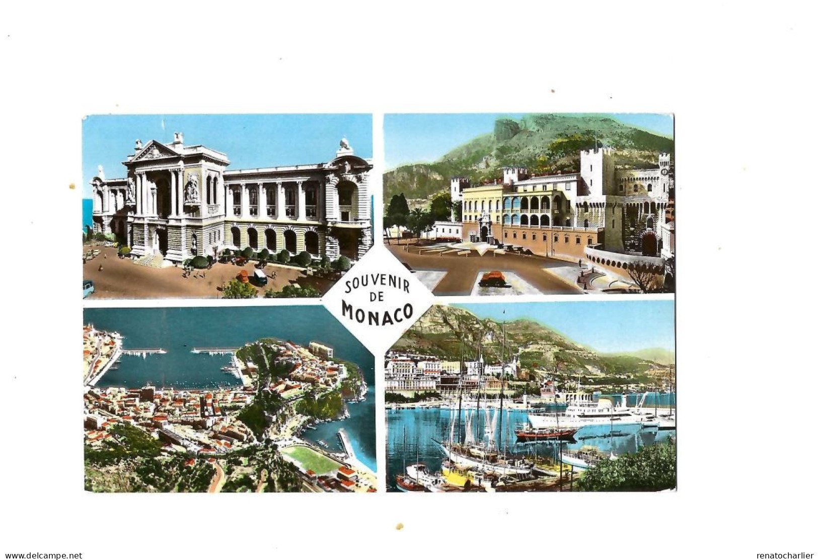 Souvenir De Monaco.Expédié à Borgerhout (Belgique) - Tarjetas Panorámicas