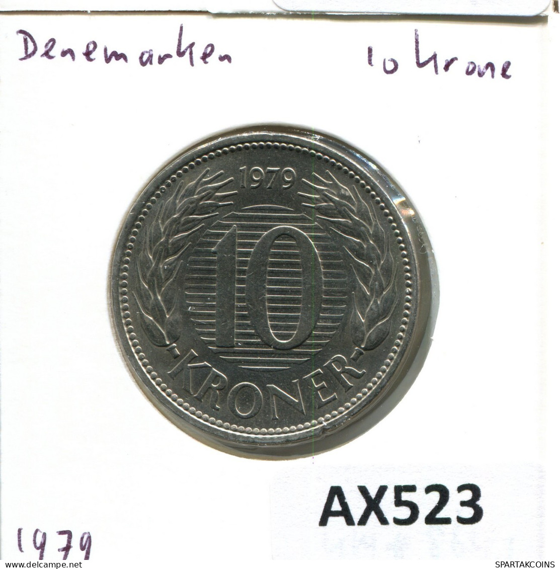 10 KRONER 1979 DANEMARK DENMARK Pièce Margrethe II #AX523.F.A - Danimarca